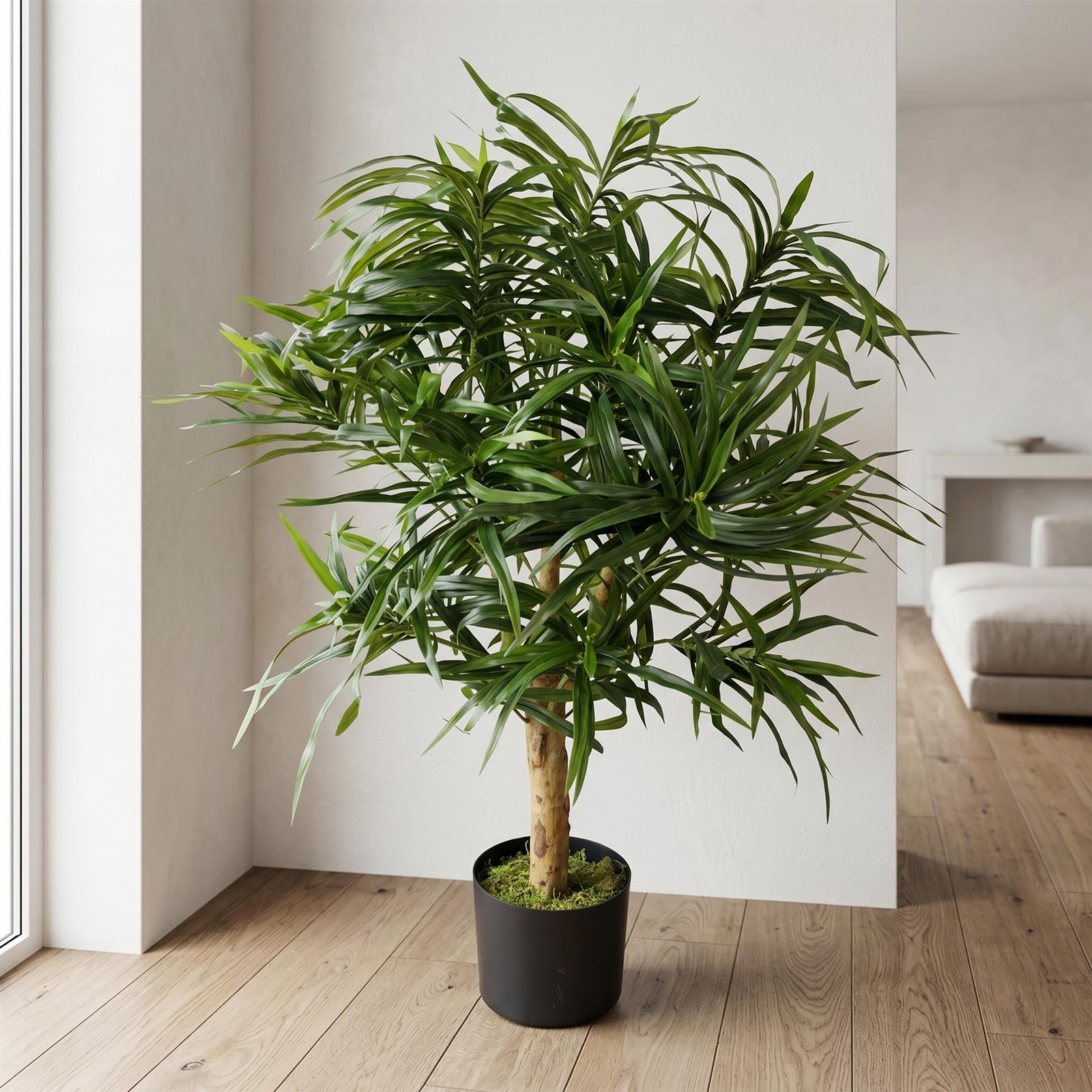 Artificial Dracaena Plant 100cm Indoor Tree w/ Pot Realistic Decor - Image 2