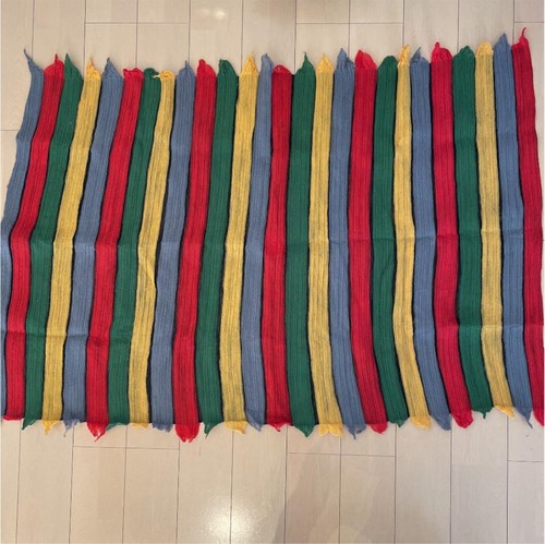 Issey Miyake Pleats Please Wool Blanket Scarf Large 155x100cm Rare Vintage