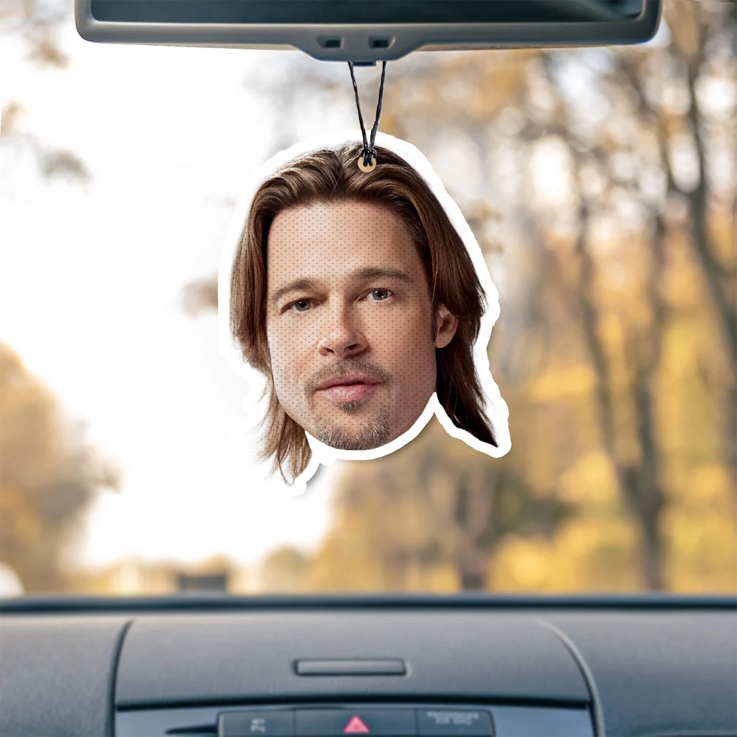 Brad Pitt Unscented Hanging Car Air Freshener Freshie