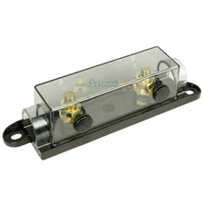 ANL Fuse Holder Inline Block with Spare Fuse Storage Car Audio Amp RI Audio