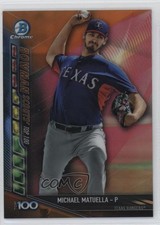 2017 Bowman Chrome Scouts Updates Orange Refractor 4/25 Michael Matuella 11pj