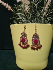 Ohrringe Ohrstecker Ohrschmuck- Indische- Pakistanische- Bollywood- Kundan