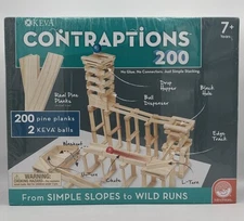 Keva Contraptions 200 Pine Planks Stacking Wooden Blocks Mindware - NEW & SEALED
