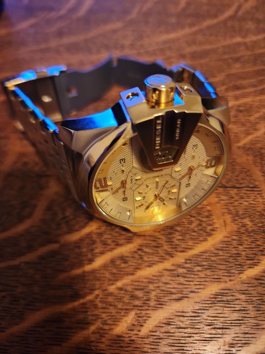 Diesel Uber Chief Men's Gold Watch - DZ7447 698615141814| eBay