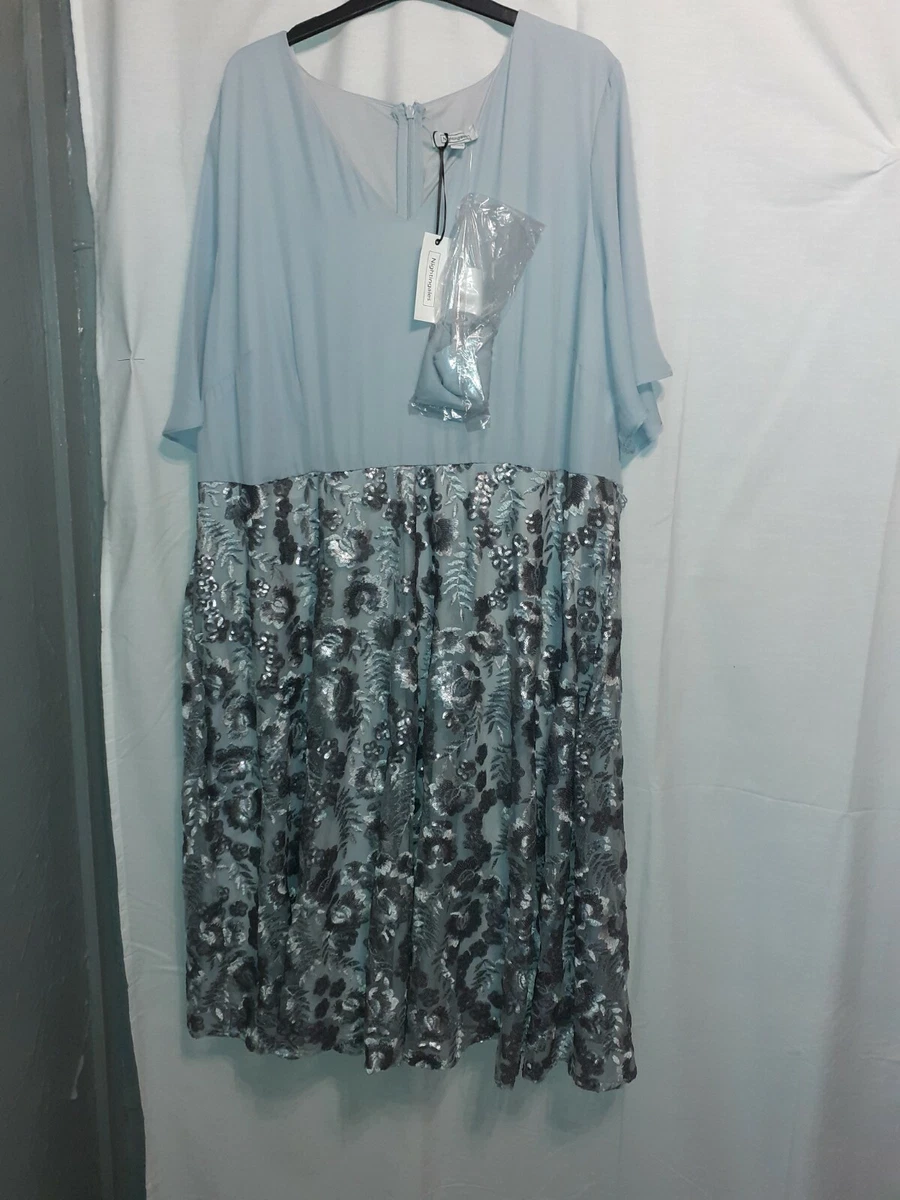 Nightingales sequin top cape dress