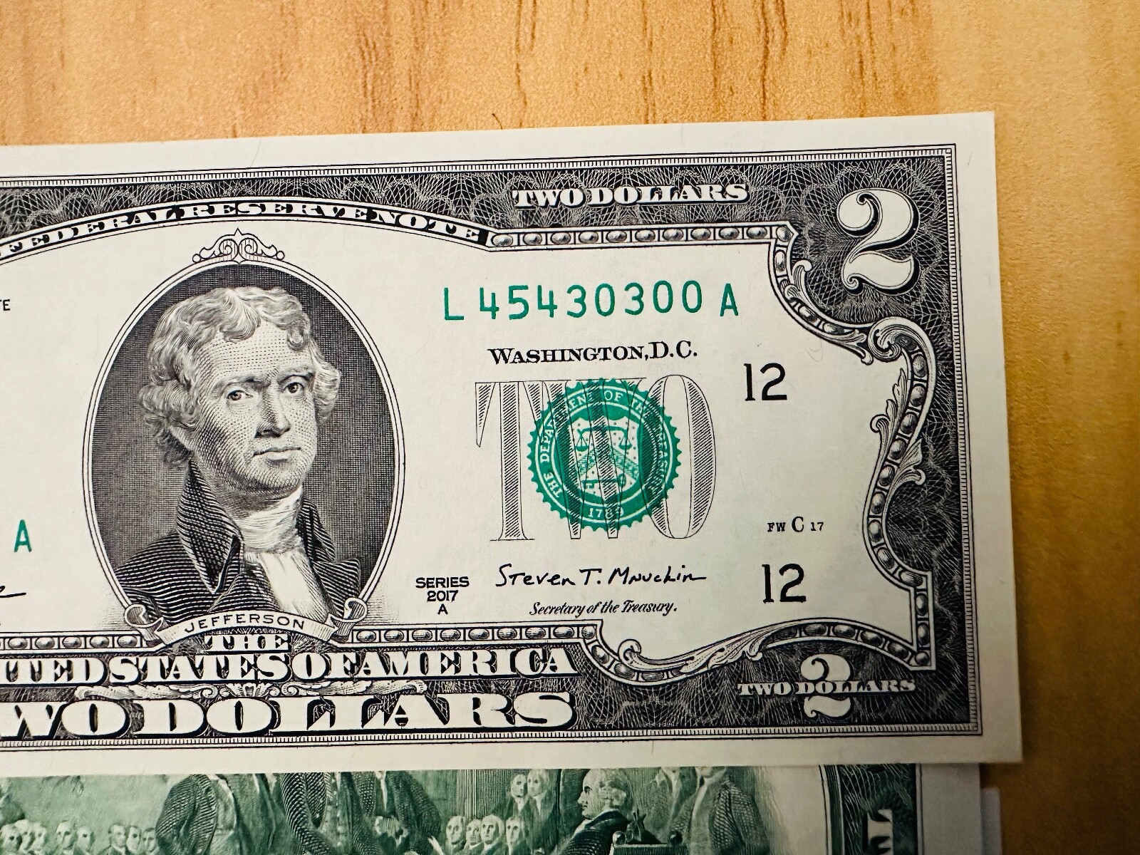 NEW 2017A $2 Sequential Notes Lot of 10 Uncirculated Two Dollar Bills ...