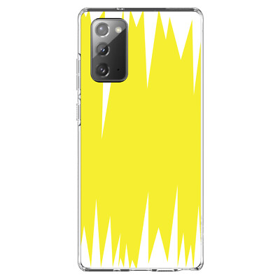 Clear Case for Galaxy Note Yellow White Spikes