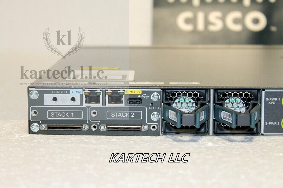 Cisco Catalyst 3750X WS-C3750X-12S-S 12-Port GbE SFP IPBase Managed Switch - Image 4 of 4