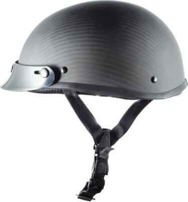 Crazy Al's WSB Smallest lightest DOT Beanie Helmet Matte Carbon Fiber PEAK 