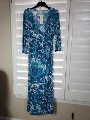 Prelude blue maxi dress, Size large, New with tags | eBay