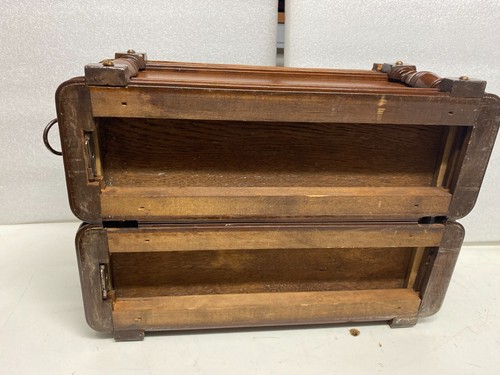 ORIGINAL SINGER SEWING MACHINE SET OF CARVING WOODEN DRAWERS. - Picture 7 of 9