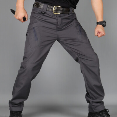 SOLDATO Tactical Impermeabile Pantaloni Lunghi Uomo Pantaloni Con Tasconi  Combat escursioni all'aperto | eBay