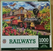 Masterpieces 1000 PC Jigsaw Puzzle "Railways Frontier Rails"