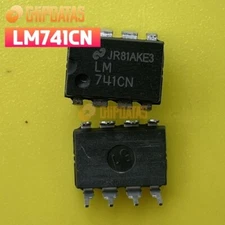 10PCS New  LM741CN DIP-8 Operational Amplifier