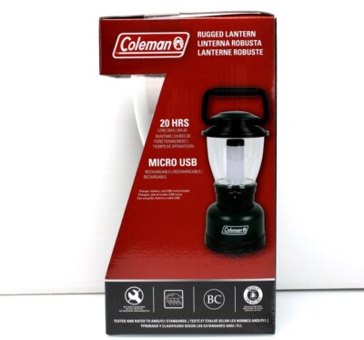 Coleman RUGGED RECHARGEABLE LED Lantern - 400 LM 20 Hours - GREEN