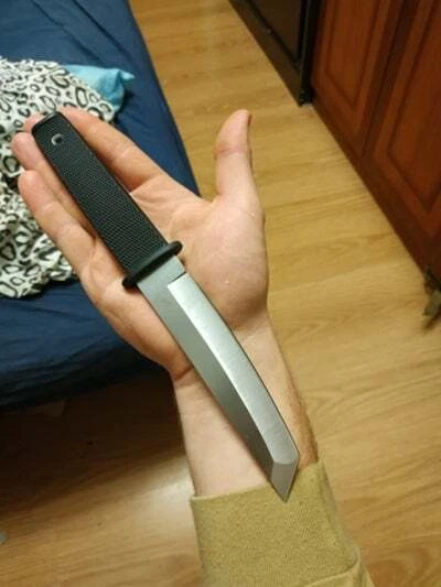 NAVAJA HOJA FIJA 9.9" SUPERVIVENCIA TÁCTICA Rambo Caza Ejército Bowie con FUNDA K Foto 2 de 4