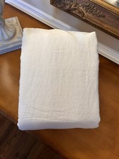 Pottery Barn Belgian Flax Linen Blackout Curtain Classic Ivory 100x84  NWOT READ