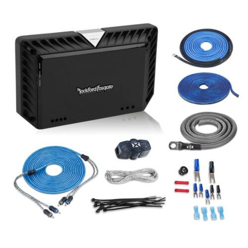 Rockford Fosgate T1000-1bdCP 1000W Monoblock Amplifier w/ Free 4 Gauge Amp Kit - Picture 1 of 11