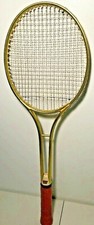 Tennis Racket Walker Aluminum Alloy Construction 4-3/8 Grip Golden VGUC Vintage