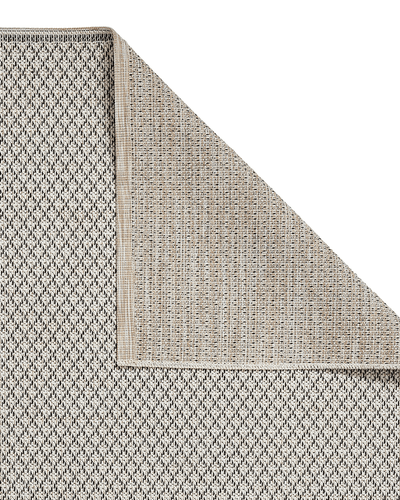INDOOR OUTDOOR STITCH PATIO RUG 120X170 160X230 GARDEN 9683 BEIGE BLACK - Picture 3 of 7