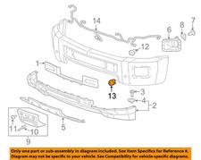GM OEM 2015 Silverado 2500 HD Bumper Components-Park Sensor Bracket 23276812