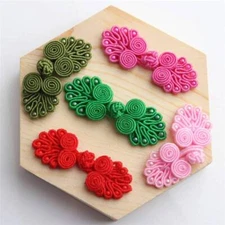 Coat Buttons Chinese Decor Frog Fasteners  Flower   10X Suit Tang Cheongsam Knot