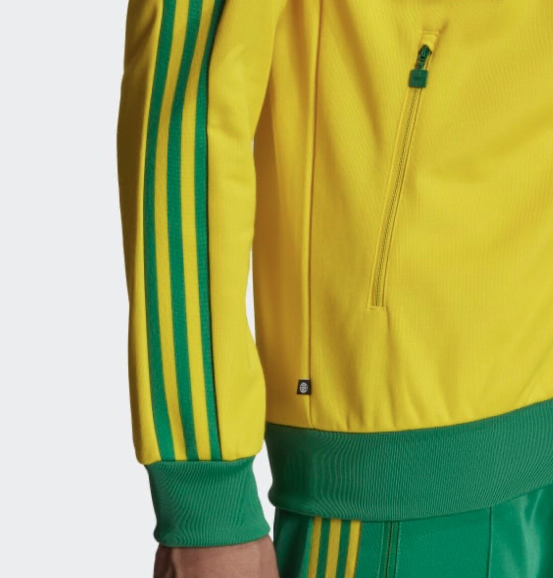 トップス ADIDAS BECKENBAUER SEMI SOLAR YELLOW M adidas Beckenbauer Originals Classic Brazil Yellow Retro