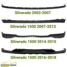 Front Lower Bumper Valance Air Dam Deflector For Chevy Silverado 1500 2003-2018