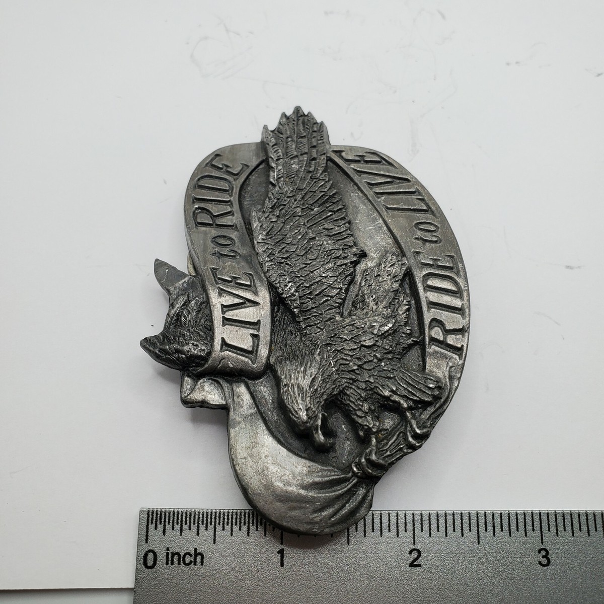 VINTAGE LIVE TO RIDE RIDE TO LIVE EAGLE IN FLIGHT BELT  display picture 2