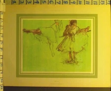 1949 EDGAR DEGAS STUDY DANCE BALLET REALIST IMPRESSIONISM ART PRINT MJ AK22AK22