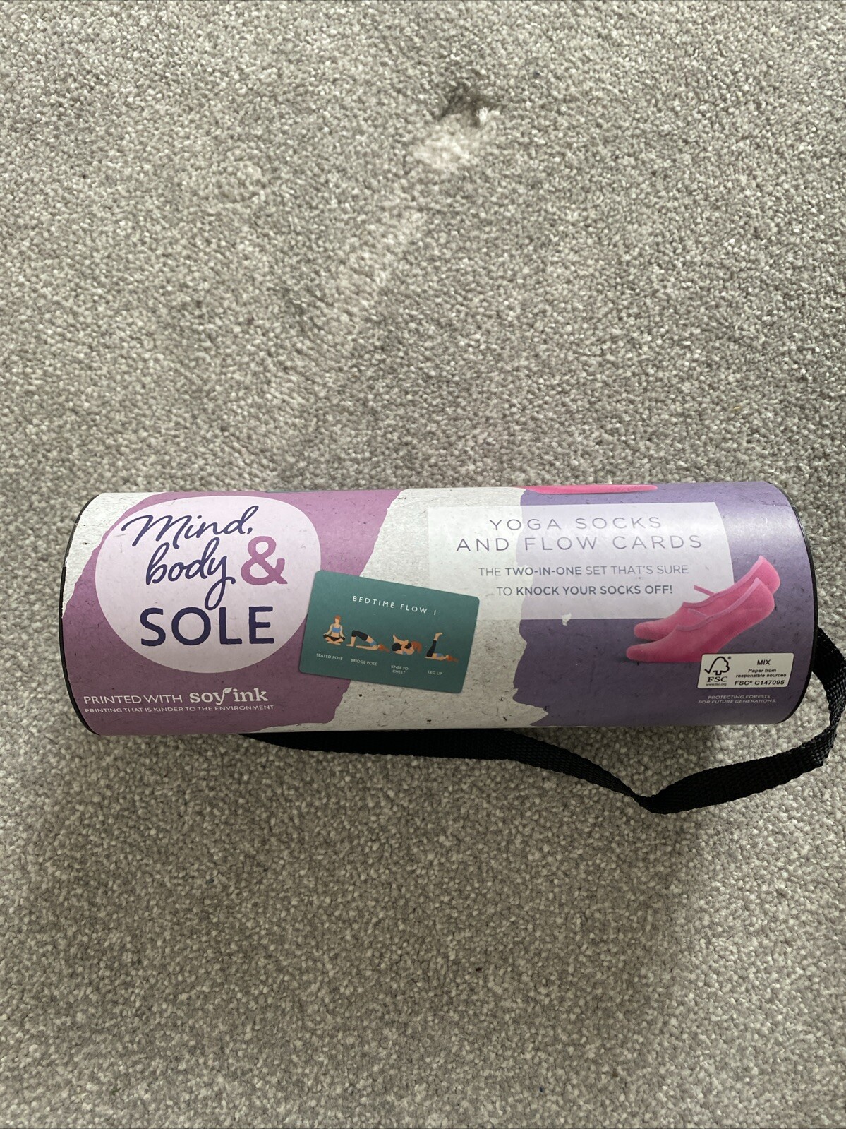 SAOLA Calze yoga mente corpo e soletta e carte flusso