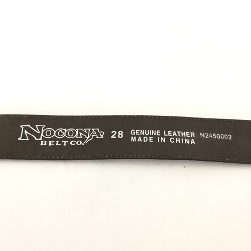Nocona Mens Belt Leather Western Brown Size 28 - 第 3/3 張圖片