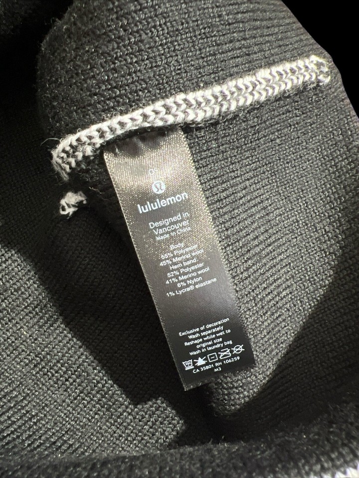 Lululemon Beanie Gray Alpine Air Wool Blend Knit Hat heather unisex eBay
