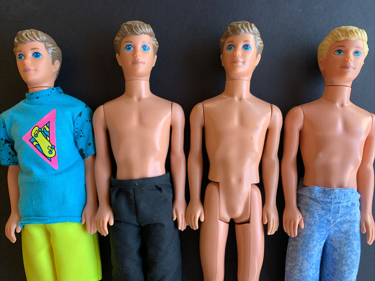 4 Dolls 1989 Mattel Barbie KEVIN DOLL Vintage Skipper's 4 Dolls 1989 Mattel Barbie KEVIN DOLL Vintage Skipper's