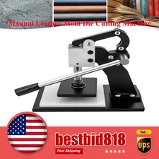 Manual Leather Cutting Machine Die Cutter PVC Hand Press DIY Hand Tool