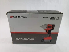 20v Cordless Impact Wrench 1/2 Inch Powerful Brushless Motor Max Torque 260 Ftlb
