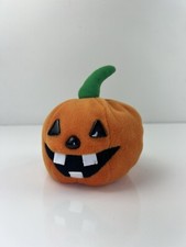 Vintage Halloween Beanie Boppers 24k Piper Pumpkin 1997 Plush Stuffed Toy Kitsch