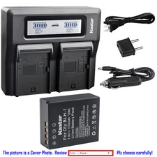 Kastar Battery LCD Dual Fast Charger for Original Olympus BCH-1 Charger & BLH1