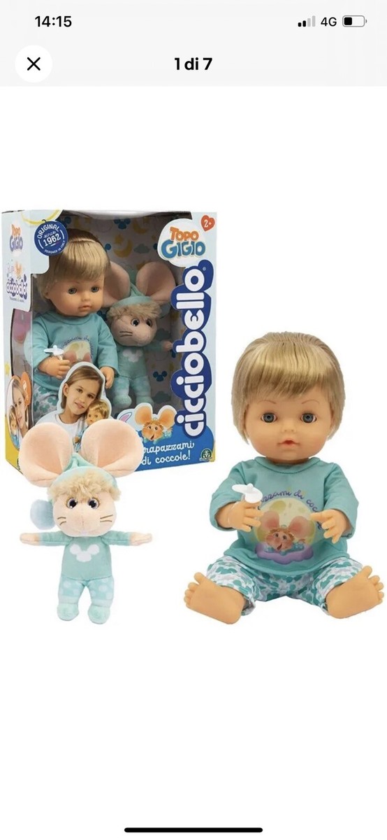 cicciobello topo gigio con il suo morbido amico giochi