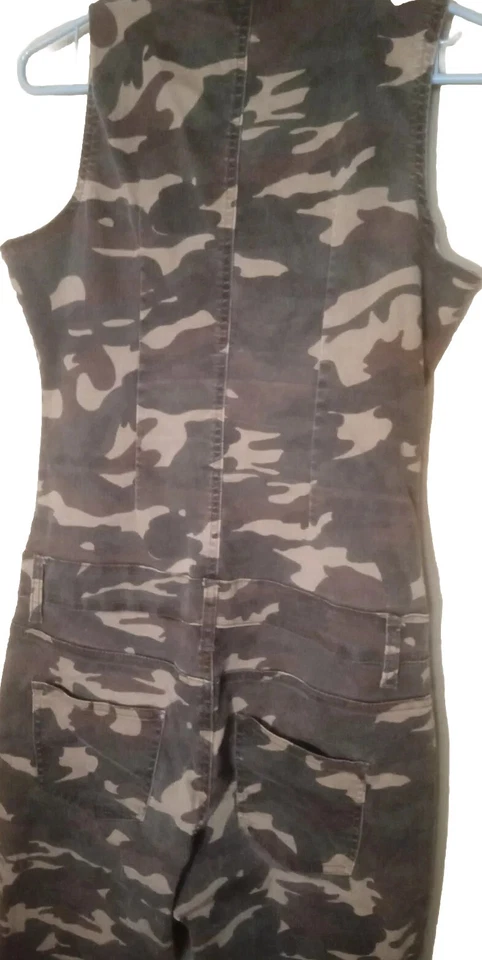 Mujeres Monos Estampado Camuflaje Mameluco Damas Informal Sin Mangas Foto 2 de 4