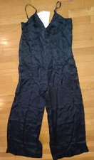 NWT Athleta Women's Calm Cool Sleep Romper Sz Small Lounge Pajama Black