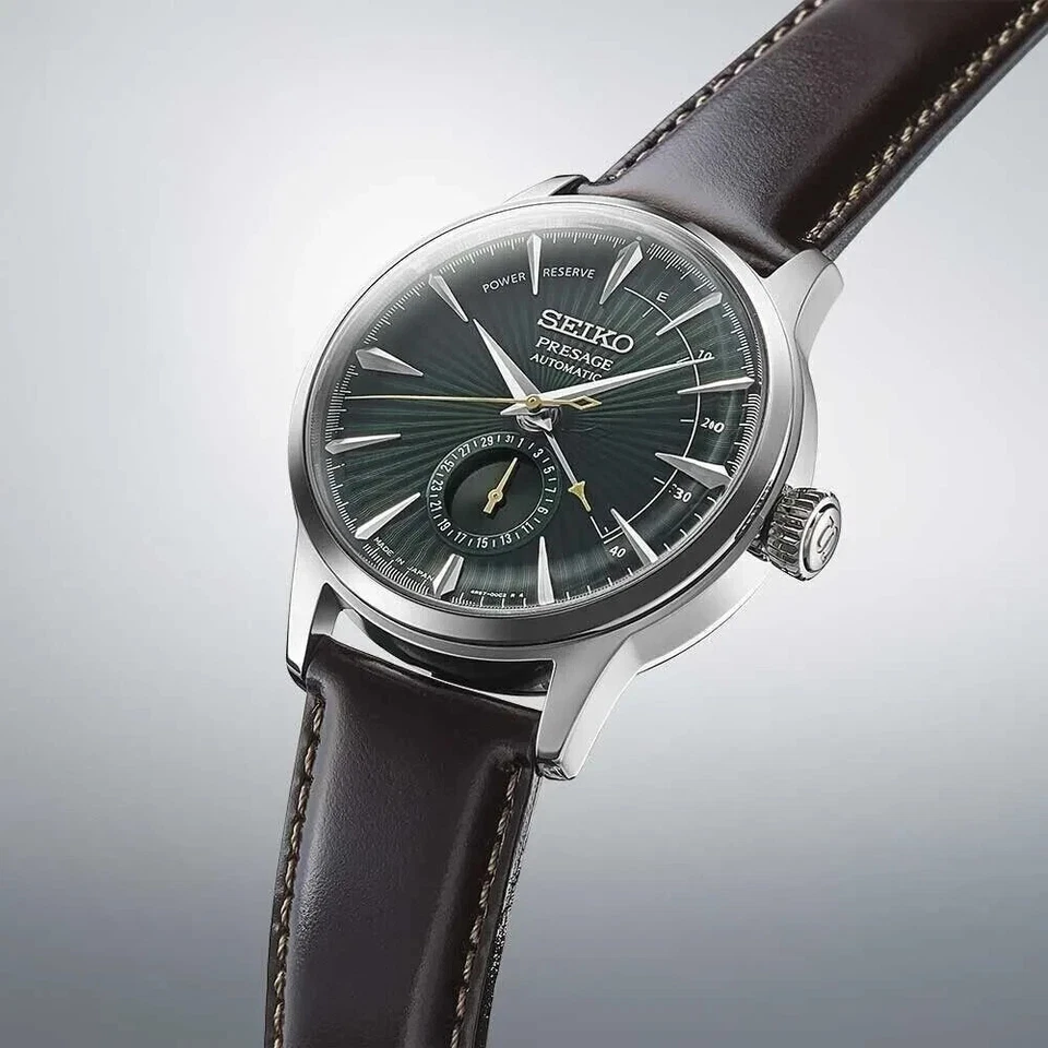 Reloj para hombre Seiko Presage Cocktail Time 40,5 mm esfera verde SSA459 Foto 4 de 4