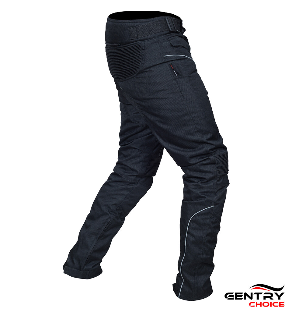 RIDERACT Motorcycle Riding Pant Textile Cordura Waterproof Bikers Trouser Black | eBay