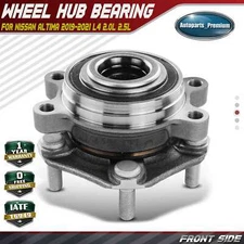 Front LH/RH Wheel Hub Bearing Assembly for Nissan Altima 2019-2023 L4 2.0L 2.5L