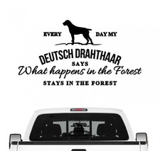 Deutsch Drahthaar Aufkleber Vintage Hundeaufkleber Folie DD Deutscher Drahthaar