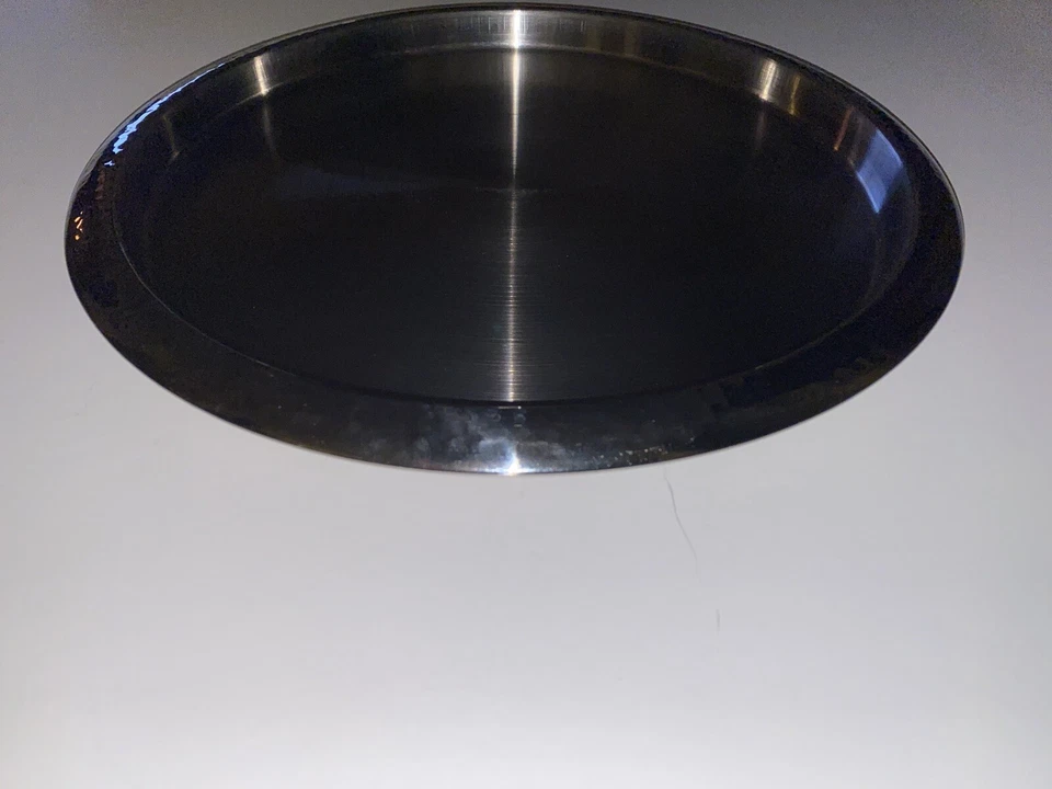 ~14” Godinger Silver Art Co Hammered Charger Platter Plate ~1” Tall Made In Ind - Image 3 of 4