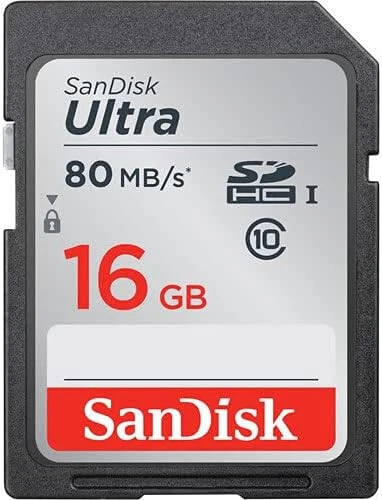 LOT 10x SanDisk Ultra 16GB 80MB/s SD SDHC SDSDUNB Camera Card Class 10 FULL HD - Image 3 of 4