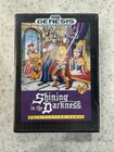 SHINING IN THE DARKNESS SEGA GENESIS GAME CARTRIDGE GAME, MANUAL AND CASE CIB #2