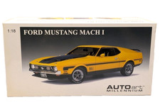 AUTOart Millennium 1/18 Ford Mustang Mach I Fastback 1971 Yellow 72821