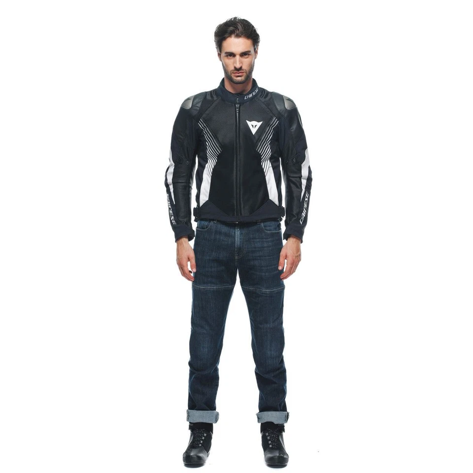 Blouson ABSOLUTESHELL™ Homme Dainese SUPER RIDER 2 Black/Black/White - Photo 4/4